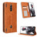 ZTE nubia Red Magic 8 Pro / 8 Pro+ Magnetic Buckle Retro Texture Leather Phone Case - Brown