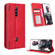 ZTE nubia Red Magic 8 Pro / 8 Pro+ Magnetic Buckle Retro Texture Leather Phone Case - Red