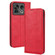 ZTE Nubia Z40S Pro Magnetic Buckle Retro Texture Leather Phone Case - Red