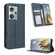 ZTE nubia Z50 Magnetic Buckle Retro Texture Leather Phone Case - Blue