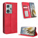 ZTE nubia Z50 Magnetic Buckle Retro Texture Leather Phone Case - Red