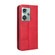 ZTE nubia Z50 Magnetic Buckle Retro Texture Leather Phone Case - Red