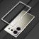 ZTE nubia Z50 Ultra LK Aurora Metal Frame Phone Case with Lens Cover - Silver