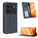 ZTE Nubia Z50 Ultra Magnetic Buckle Retro Texture Leather Phone Case - Blue