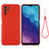 ZTE V30 Vita Pure Color Liquid Silicone Shockproof Full Coverage Phone Case - Red