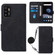 ZTE ZMAX 11 Z6251 Crossbody 3D Embossed Flip Leather Phone Case - Black