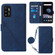 ZTE ZMAX 11 Z6251 Crossbody 3D Embossed Flip Leather Phone Case - Blue