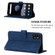 ZTE ZMAX 11 Z6251 Crossbody 3D Embossed Flip Leather Phone Case - Blue