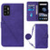 ZTE ZMAX 11 Z6251 Crossbody 3D Embossed Flip Leather Phone Case - Purple