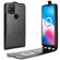 Alcatel 3X 2020 R64 Texture Single Vertical Flip Leather Protective Case with Card Slots & Photo Frame - Black