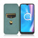 Alcatel 1SE 2020 Carbon Fiber Texture Horizontal Flip TPU + PC + PU Leather Case with Card Slot - Green