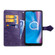 Alcatel 1S - 2020 Embossed Mandala Pattern TPU + PU Horizontal Flip Leather Case with Holder & Three Card Slots & Wallet - Purple