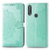 Alcatel 1S - 2020 Embossed Mandala Pattern TPU + PU Horizontal Flip Leather Case with Holder & Three Card Slots & Wallet - Green