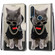 Alcatel 1SE - 2020 Coloured Drawing Cross Texture Horizontal Flip PU Leather Case with Holder & Card Slots & Wallet & Lanyard - Golden Chain Grey Cat