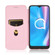 Alcatel 1SE 2020 Carbon Fiber Texture Horizontal Flip TPU + PC + PU Leather Case with Card Slot - Pink