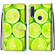 Alcatel 1SE - 2020 Coloured Drawing Cross Texture Horizontal Flip PU Leather Case with Holder & Card Slots & Wallet & Lanyard - Green Lemon