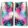 Alcatel 3X 2020 Coloured Drawing Cross Texture Horizontal Flip PU Leather Case with Holder & Card Slots & Wallet & Lanyard - Translucent Glass