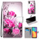 Alcatel 1L - 2021 Coloured Drawing Cross Texture Horizontal Flip PU Leather Case with Holder & Card Slots & Wallet & Lanyard - Wild Rose