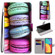 Alcatel 1S - 2021 Coloured Drawing Cross Texture Horizontal Flip PU Leather Case with Holder & Card Slots & Wallet & Lanyard - Colorful Cakes