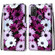 Alcatel 1S - 2021 Coloured Drawing Cross Texture Horizontal Flip PU Leather Case with Holder & Card Slots & Wallet & Lanyard - Chrysanthemum Pink White Purple