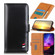 Alcatel 1L - 2021 3-Color Pearl Texture Magnetic Buckle Horizontal Flip PU Leather Case with Card Slots & Wallet & Holder - Black