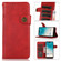 Alcatel 1L - 2021 KHAZNEH Dual-Splicing Cowhide Texture Horizontal Flip Leather Case with Holder & Card Slots & Wallet & Photo Frame & Lanyard - Red