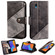Alcatel 1 2021 Contrast Color Splicing Retro Texture Horizontal Flip PU Leather Case with Card Slots & Holder & Wallet - Black