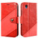 Alcatel 1 2021 Contrast Color Splicing Retro Texture Horizontal Flip PU Leather Case with Card Slots & Holder & Wallet - Red