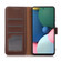 Alcatel 1L 2021 Litchi Texture PU + TPU Horizontal Flip Leather Case with Holder & Card Slots & Wallet - Brown