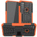 Alcatel 3L - 2021 Tire Texture Shockproof TPU+PC Protective Case with Holder - Orange