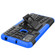 Alcatel 3L - 2021 Tire Texture Shockproof TPU+PC Protective Case with Holder - Blue