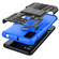 Alcatel 3L - 2021 Tire Texture Shockproof TPU+PC Protective Case with Holder - Blue