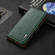 Alcatel 1L 2021 KHAZNEH Side-Magnetic Litchi Genuine Leather RFID Phone Case - Green