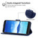 Leather Phone Case Alcatel 7 - Blue