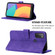 Alcatel 1S / 3L 2021 Crossbody 3D Embossed Flip Leather Phone Case - Purple