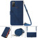 Alcatel 1S / 3L 2021 Crossbody 3D Embossed Flip Leather Phone Case - Blue
