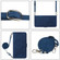 Alcatel 1L 2021 Crossbody 3D Embossed Flip Leather Phone Case - Blue
