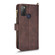 Alcatel 1S 2021 / 3L 2021 Litchi Texture Zipper Leather Phone Case - Brown