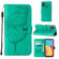Alcatel 1L 2021 Embossed Butterfly Leather Phone Case - Green