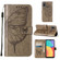 Alcatel 1L 2021 Embossed Butterfly Leather Phone Case - Grey