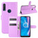 alcatel 1S - 2020 Litchi Texture Horizontal Flip Protective Case with Holder & Card Slots & Wallet - Purple