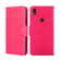 Alcatel Axel / Lumos Crystal Texture Leather Phone Case - Rose Red
