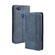 Alcatel 1V - 2019 with Fingerprint Hole Magnetic Buckle Retro Crazy Horse Texture Horizontal Flip Leather Case with Holder & Card Slots & Photo Frame - Blue