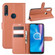 alcatel 1S - 2020 Litchi Texture Horizontal Flip Protective Case with Holder & Card Slots & Wallet - Brown
