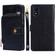 alcatel 1B 2022 Zipper Bag Leather Phone Case - Black