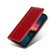 Alcatel 1B 2022 Grid Texture Magnetic Flip Leather Phone Case - Red