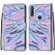 Alcatel 1S - 2020 / 3L - 2020 Coloured Drawing Cross Texture Horizontal Flip PU Leather Case with Holder & Card Slots & Wallet & Lanyard - Fluorescent Water Texture