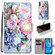 Alcatel 1S - 2020 / 3L - 2020 Coloured Drawing Cross Texture Horizontal Flip PU Leather Case with Holder & Card Slots & Wallet & Lanyard - Light Pink Bouquet