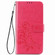 Alcatel 1S - 2020 Four-leaf Clasp Embossed Buckle Mobile Phone Protection Leather Case with Lanyard & Card Slot & Wallet & Holder Function - Magenta