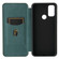 alcatel 1S - 2021 Carbon Fiber Texture Horizontal Flip TPU + PC + PU Leather Case with Card Slot - Green